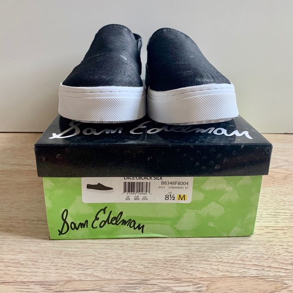 NWT Sam Edelman Black Slip On Sneaker - Picture 3 of 4